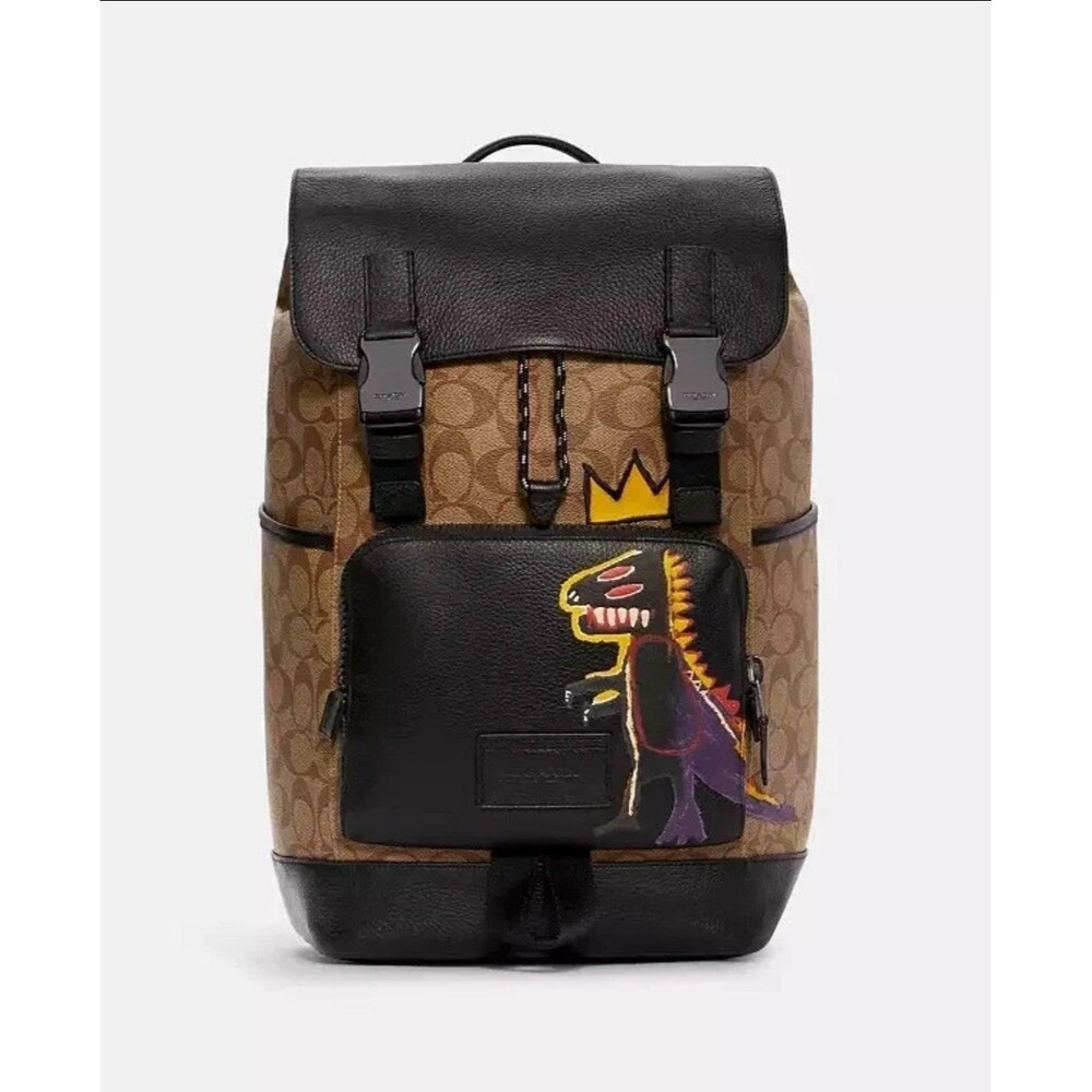 Coach X Jean Michel Basquiat Signature Canvas Backpack